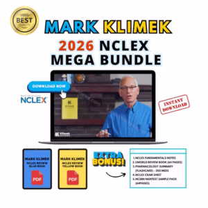 Mark Klimek 2026 Next Gen NCLEX Review Mega Bundle • Latest Videos + PDF Guides