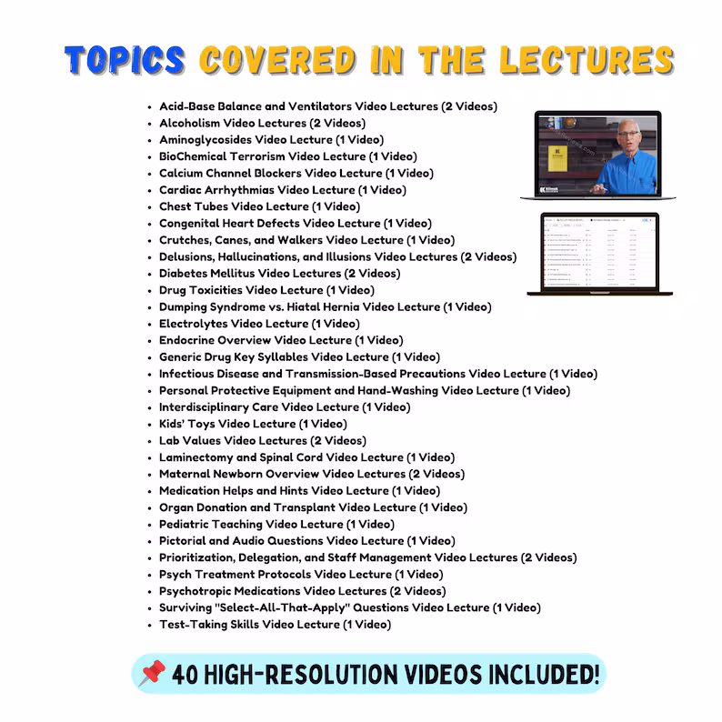 Mark Klimek 2026 Next Gen NCLEX Review Mega Bundle • Latest Videos + PDF Guides - Image 5